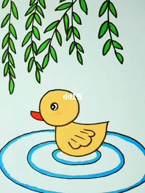 小鸭子的简笔画怎么画小鸭子又可爱又简单