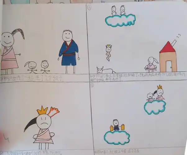 5年8班牛郎织女连环画