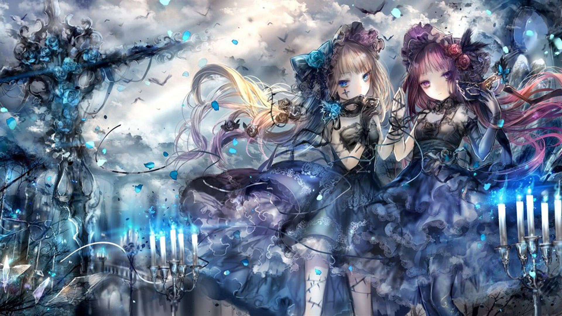 唯美梦幻动漫美少女图片桌面壁纸