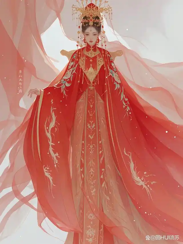 古风美人嫁衣头像