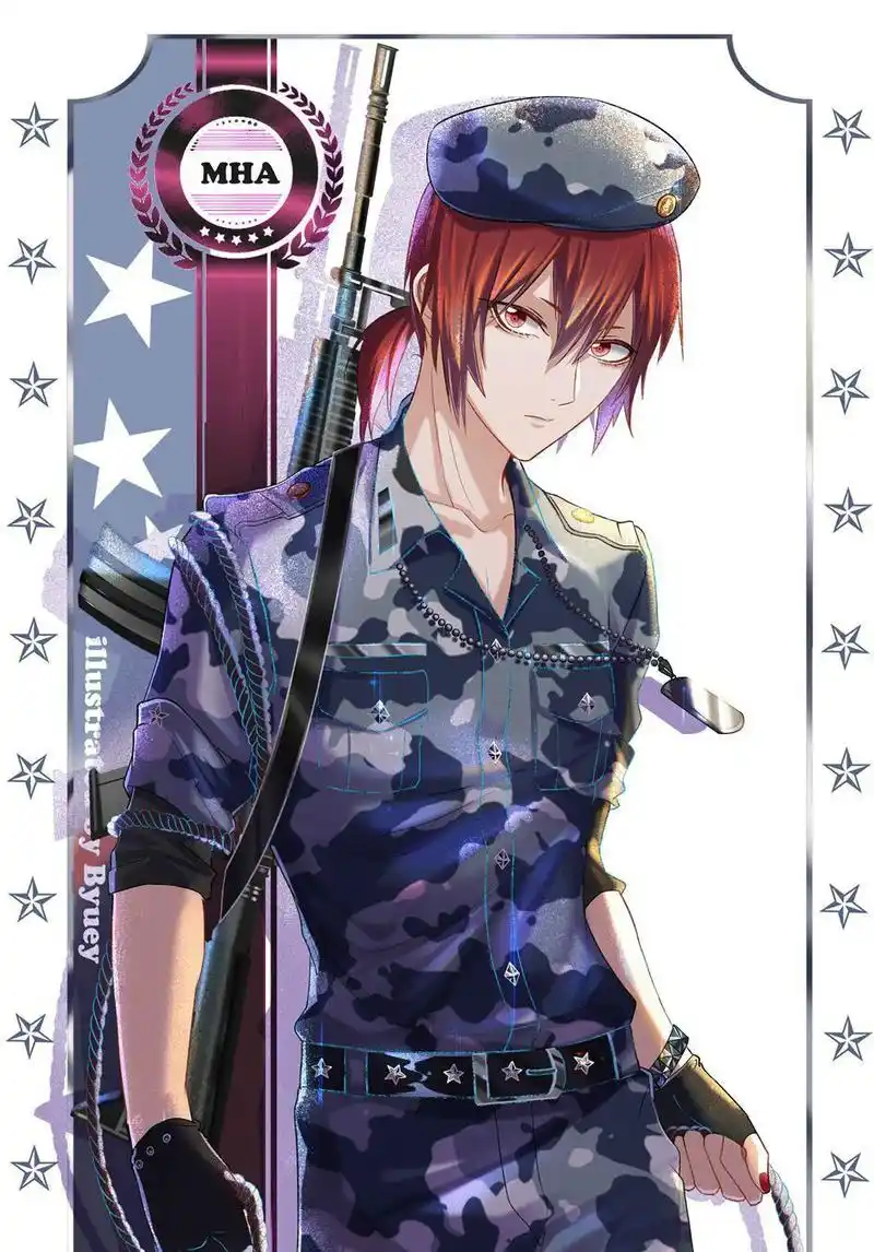 一组炫酷华丽的小英雄军服插画,精致又帅气