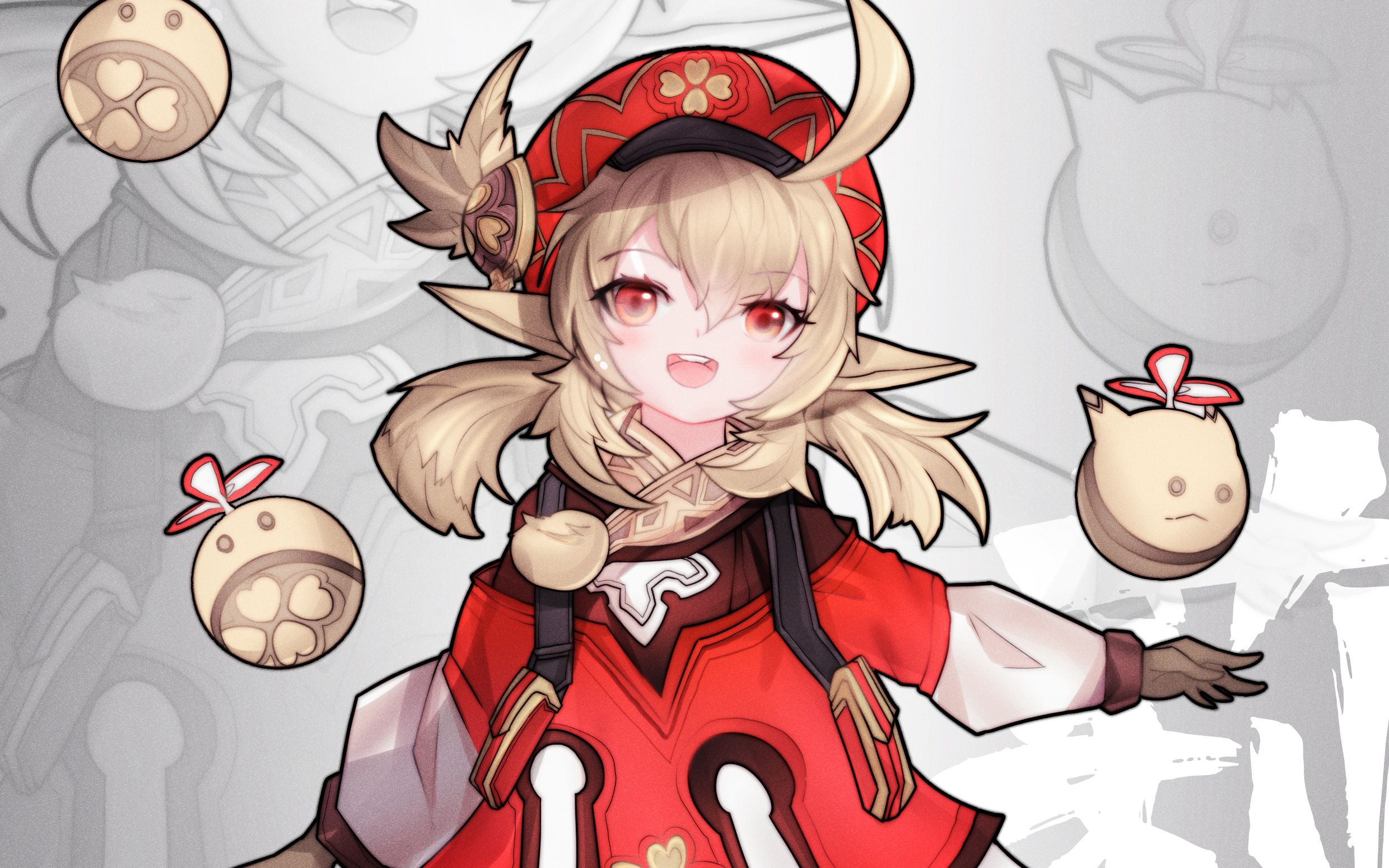 【板绘过程】可莉同人立绘-最后