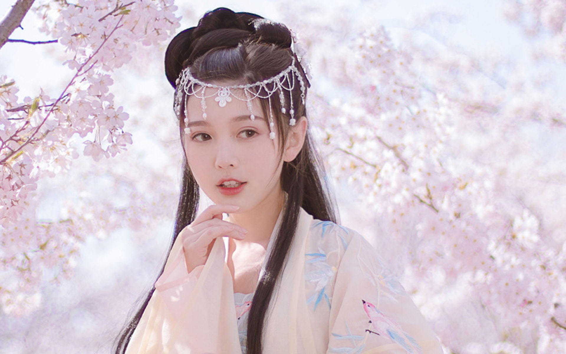 古风美女仙气唯美写真桌面壁纸