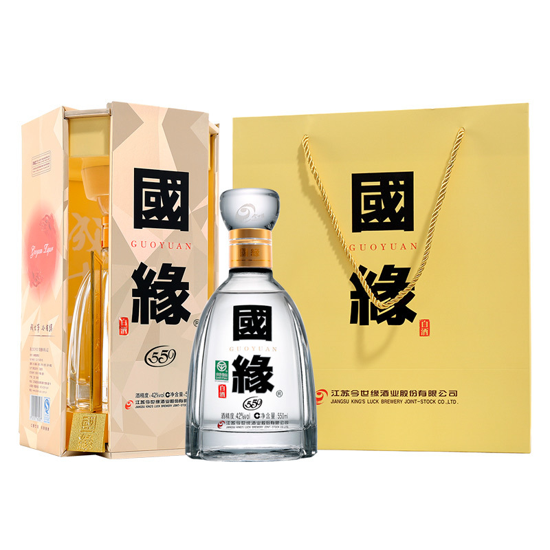 年货【厂家自营】今世缘 42度国缘四开550ml单瓶装年货