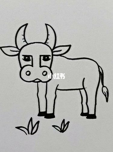 画呢牛的简笔画如何画简笔画大黄牛牛简笔画图片牛的神态儿童绘画图集