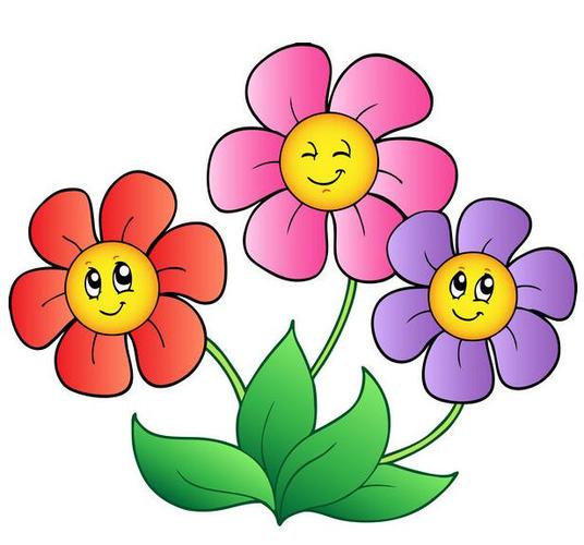 花花简笔画花朵简笔画彩色