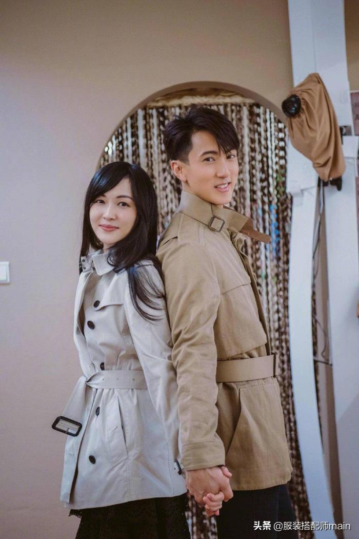 吴尊老婆林丽莹(林丽莹穿风衣凹情侣造型)