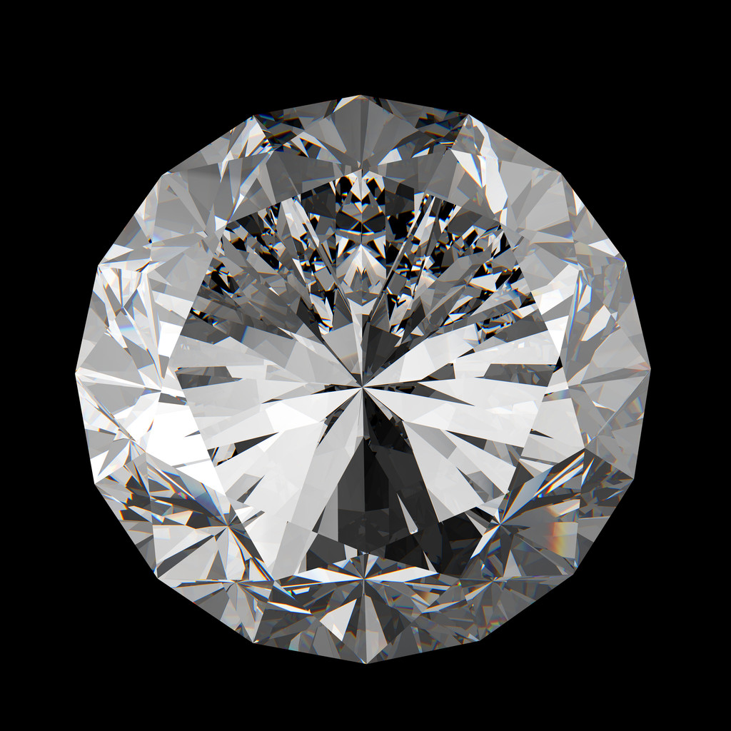 钻石 3d 模型,孤立在白色的 3d 模型上的钻石