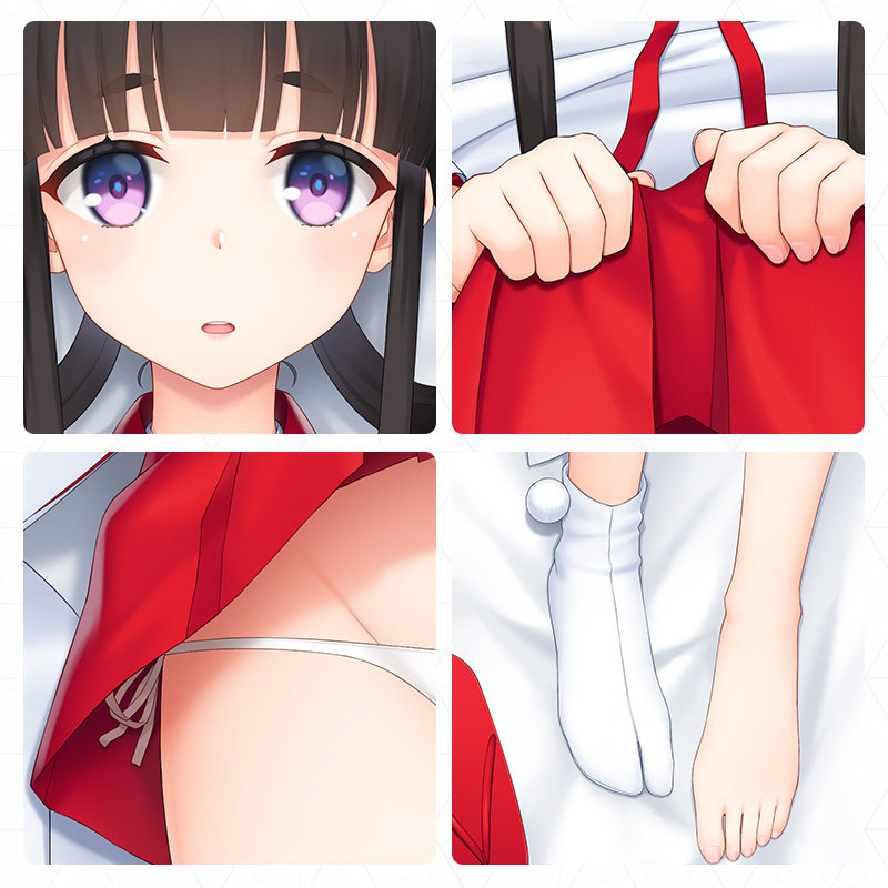 绝对萌域 双生视界动漫周边二次元靠枕菊里千姬双面等身抱枕套