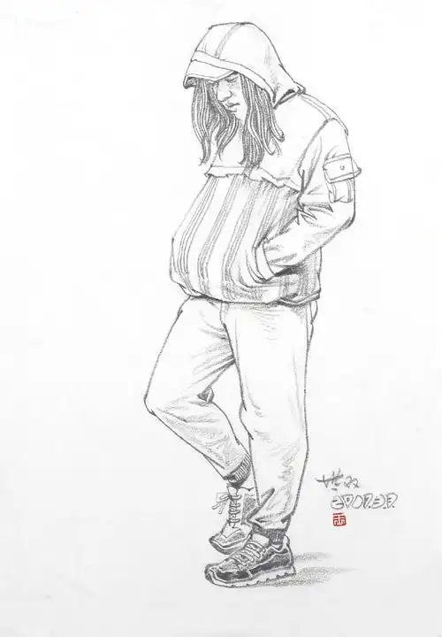 美术生拿去交作业吧(18张)超详细的速写人物教学图集,值得收藏的技法