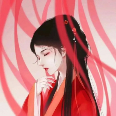 古风红衣女子头像_女生头像_我要个性网
