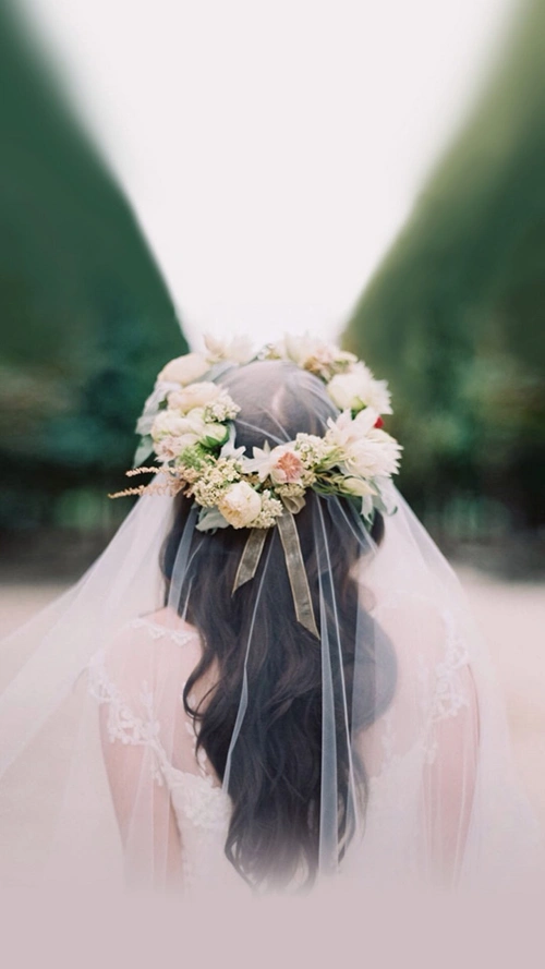 白色婚纱情人节主题h5背景