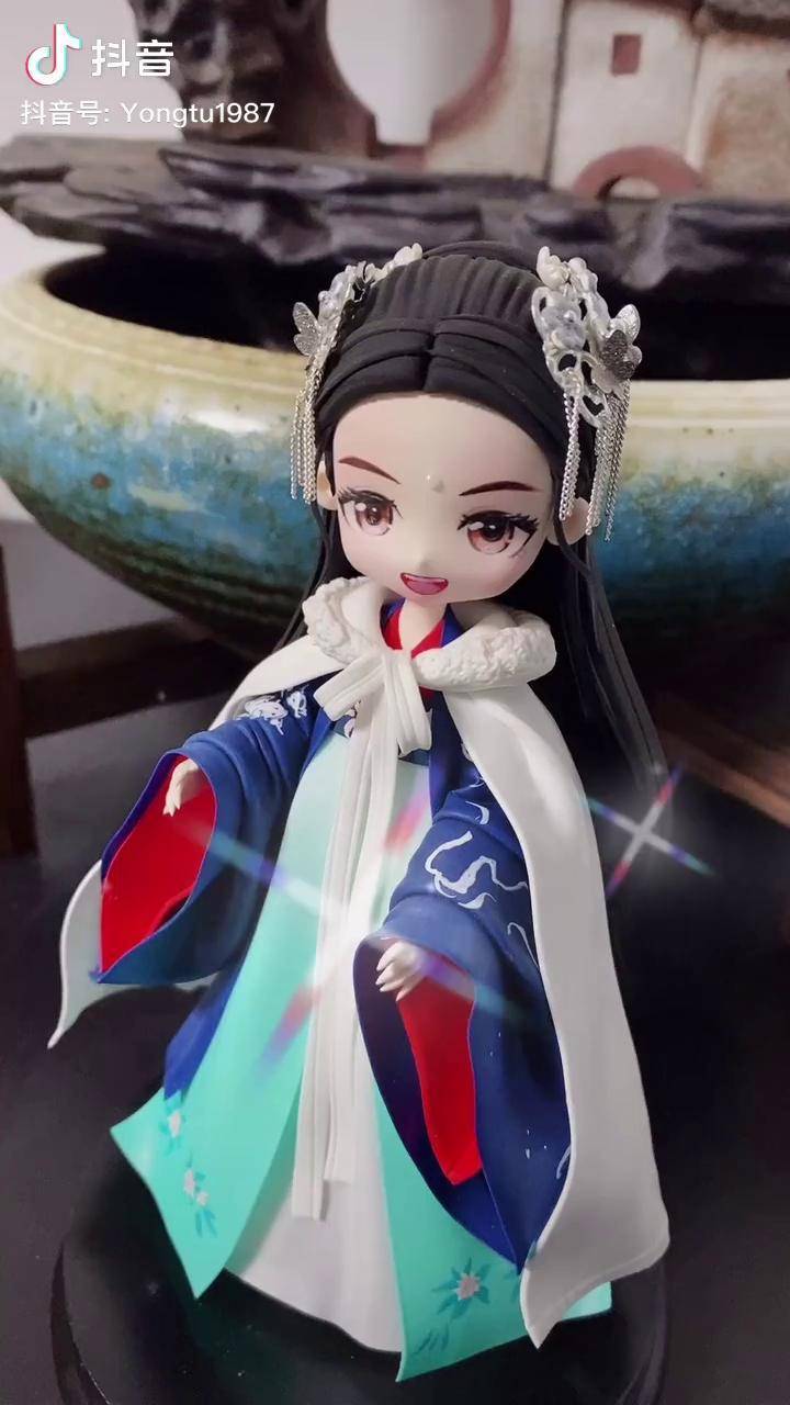 古风手工制作超轻粘土古风小姐姐汉服汉服小姐姐
