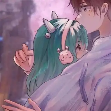 动漫情侣头像一左一右配对卡通cp情侣头像