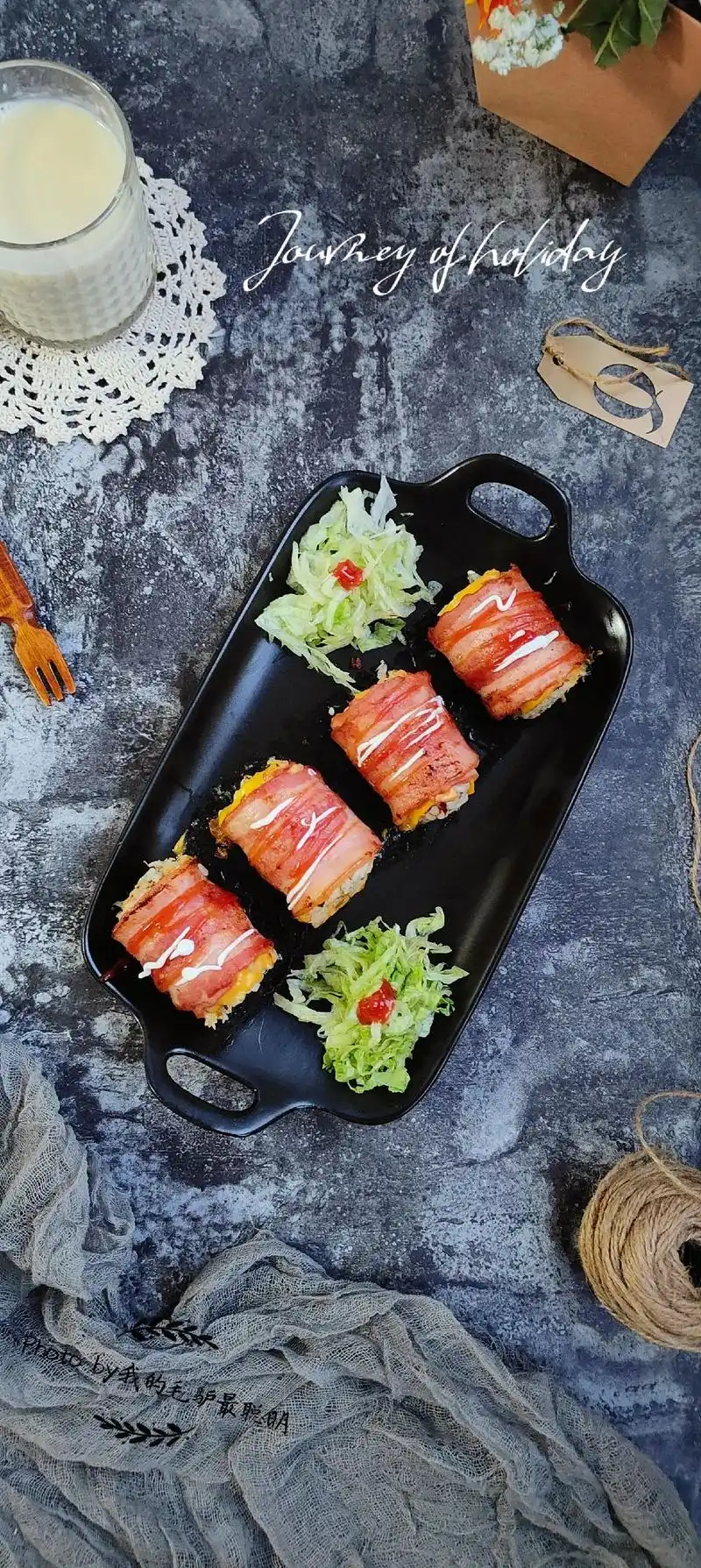 跟我一起学做大厨#【培根芝士饭团】#跟我一起学做大厨# 第 - 抖音