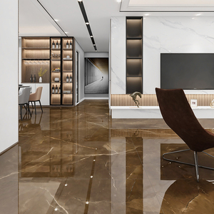 咖棕色通体大理石瓷砖750x1500客厅卫生间厨房地砖别墅地板砖轻奢