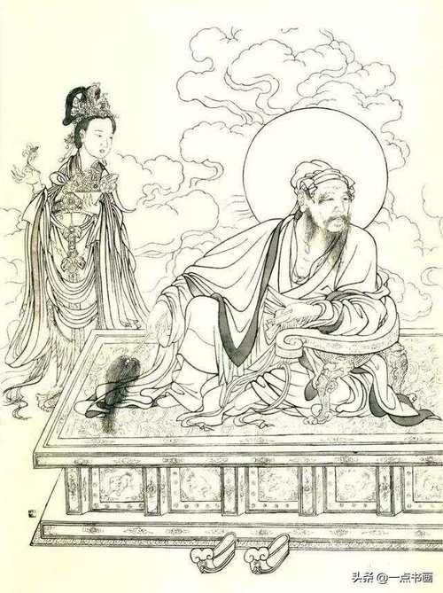 国画白描人物百世经典线描