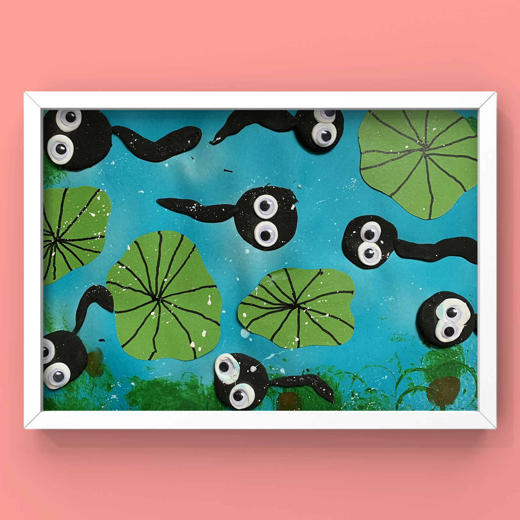 中班创意美术—小蝌蚪找妈妈 课程名称:《小蝌蚪找妈妈》 活动目标: 1