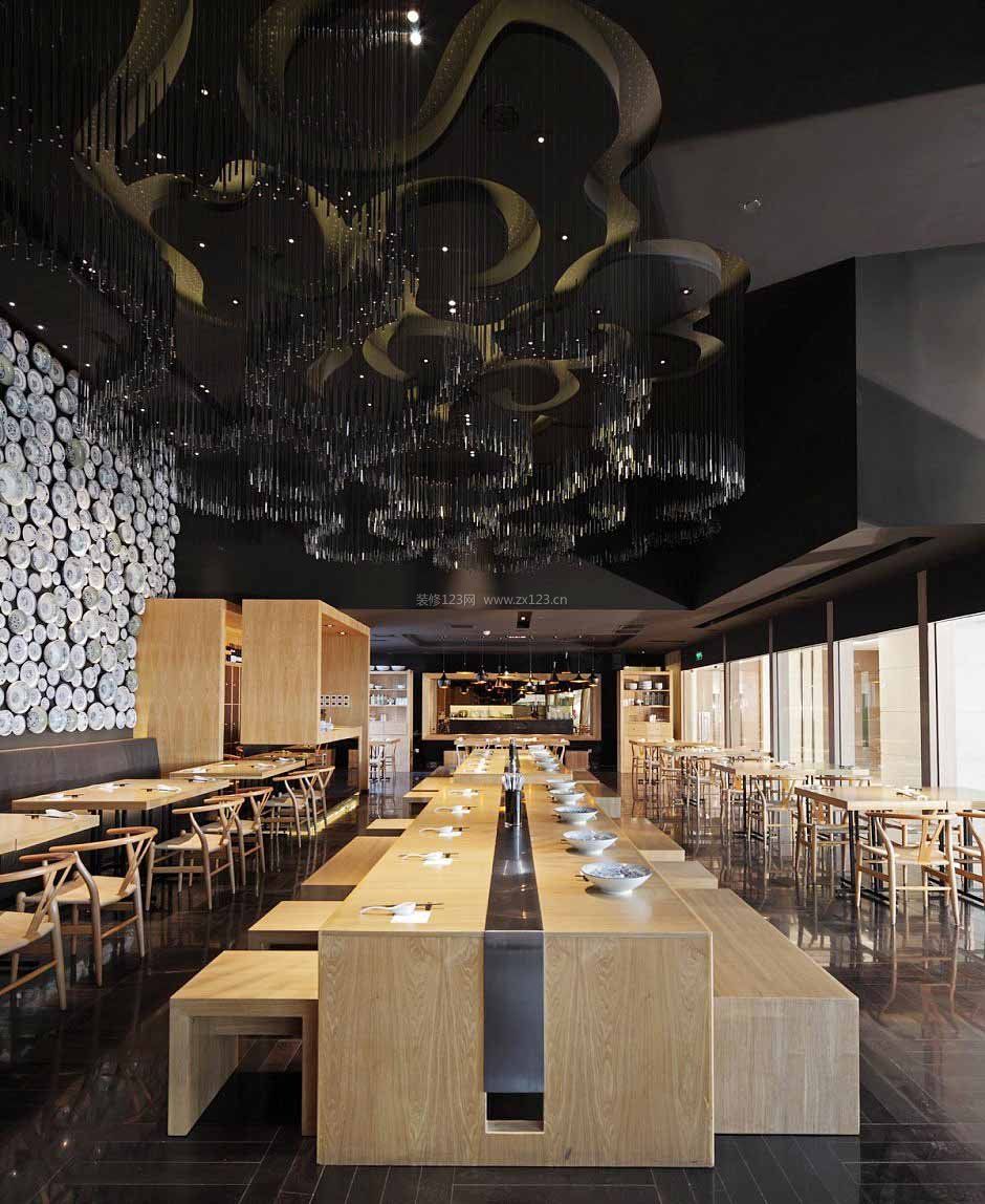 餐馆室内吊顶装饰装修效果图片