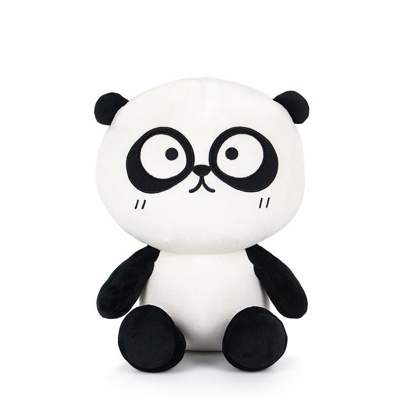 比鲁斯填充棉花娃娃熊猫动物公仔可加logo自主研发设计卡通玩偶