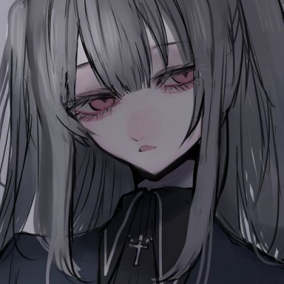 动漫女生暗黑系女生头像