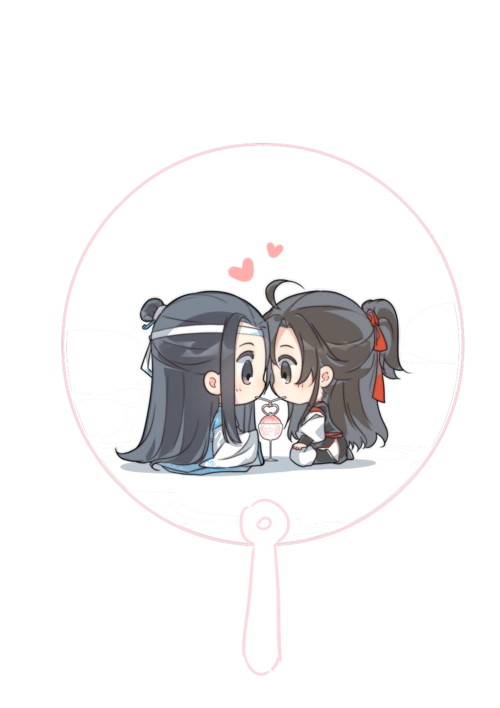 魔道祖师忘羡q版绘画作品