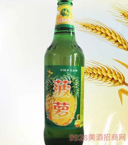 500ml绿瓶菠萝味果啤