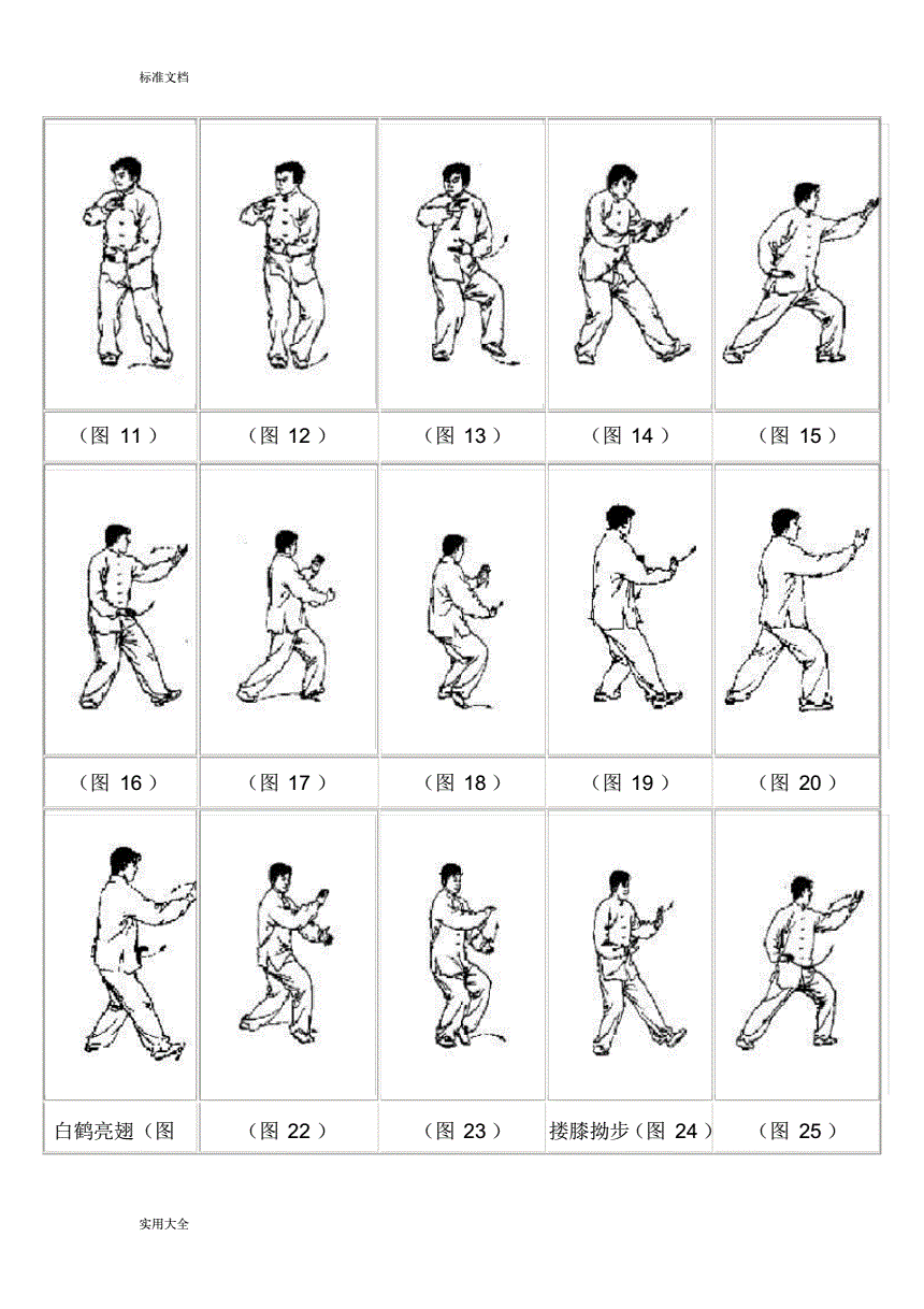 24式简化太极拳现用图解pdf14页