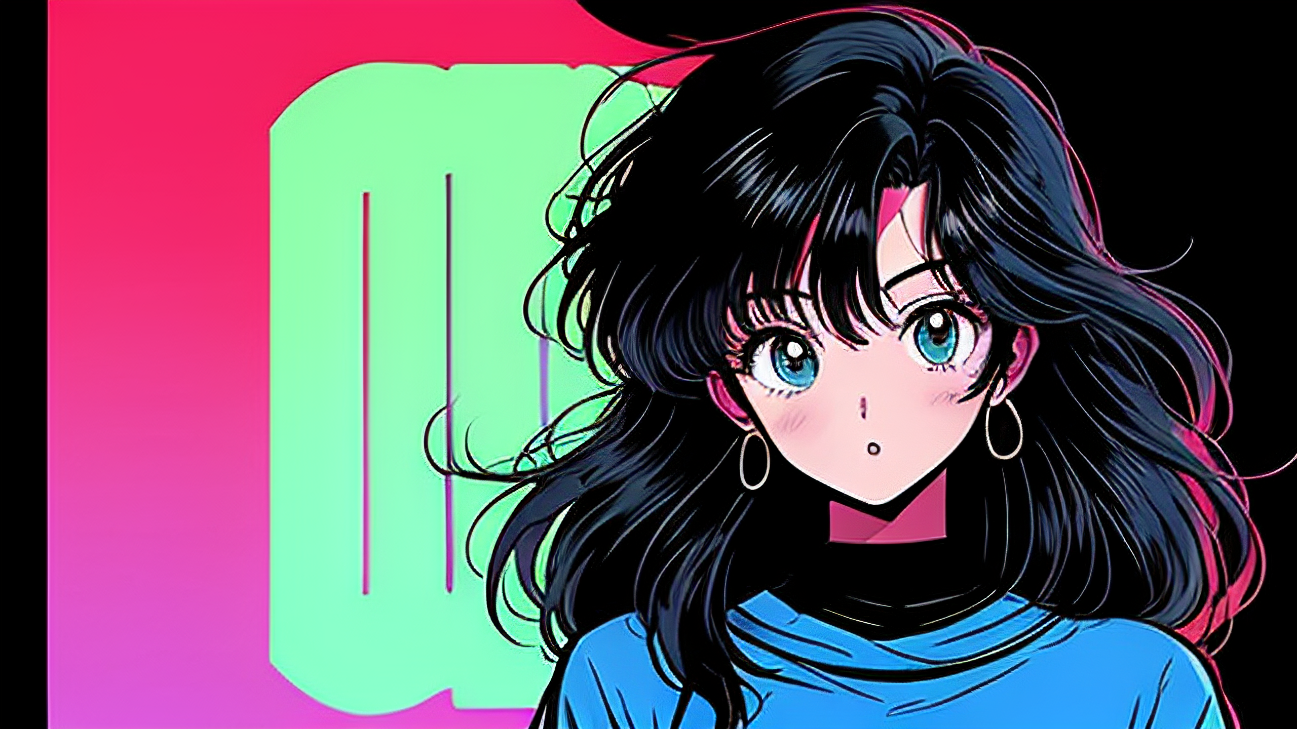 动漫壁纸女生冷酷霸气9094