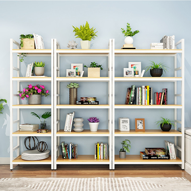 置物架落地多层收纳整理储物架客厅宜家卧室组合架子货架创意书架