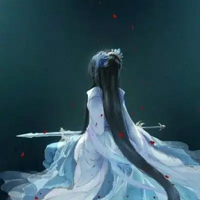 2021流行二次元女生背影头像