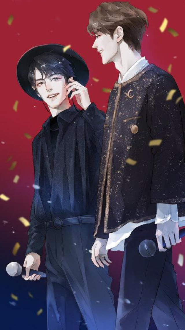 王一博肖战漫画版,这个风格真的太好看了!