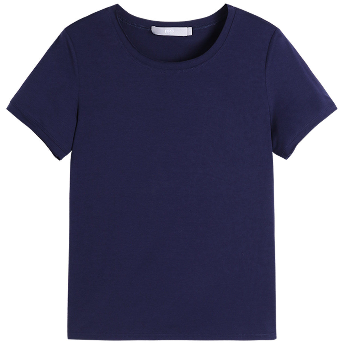 对白2020夏季新款打底衫女圆领短袖白色t恤宽松纯色潮韩范上衣服