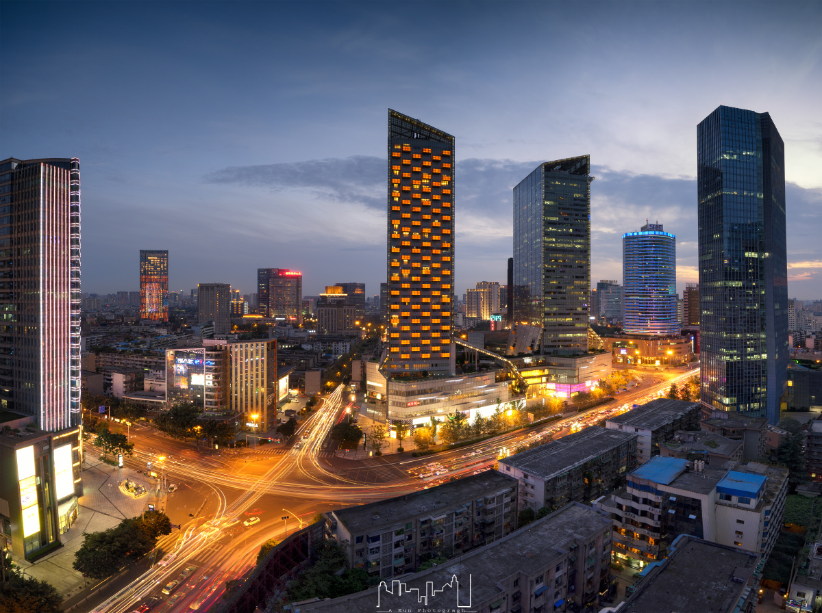 成都王府井夜景