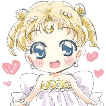 plus壁纸 可爱卡通美少女战士 月野兔 小兔手机壁纸 q版 手绘插画