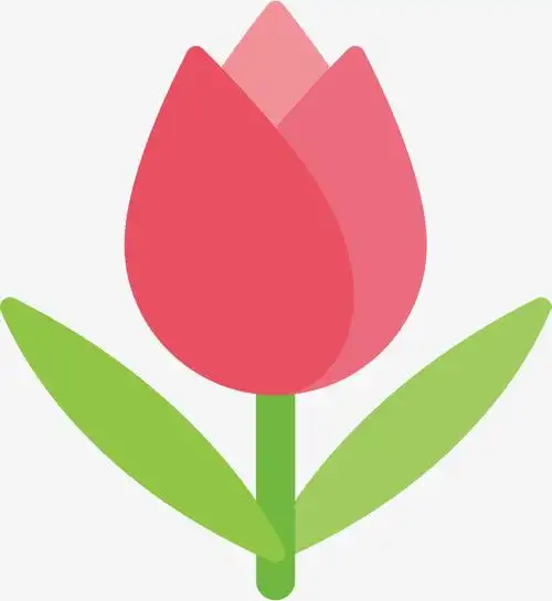 一朵卡通玫瑰花