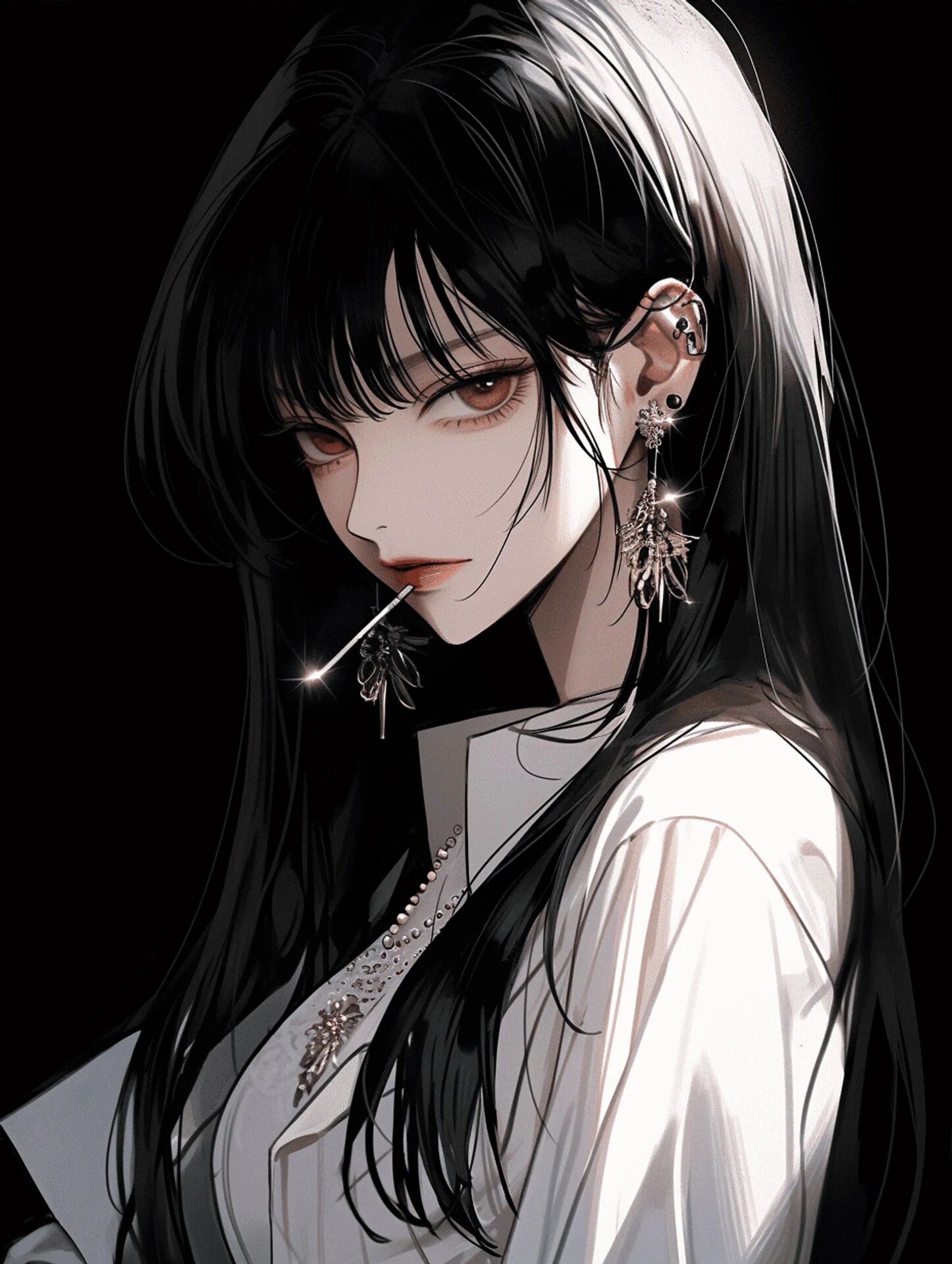 【现代头像】抽烟的霸气御姐头像,帅帅哒  来吧,秋天的第一根烟, 霸气