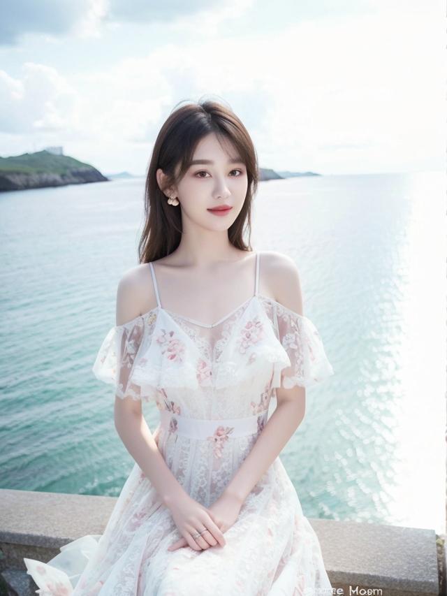 在这组照片中,小仙女身着碎花连衣裙,俏皮可爱,又带着一丝成熟的气息.