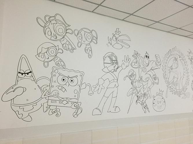 简笔画墙绘 第4页