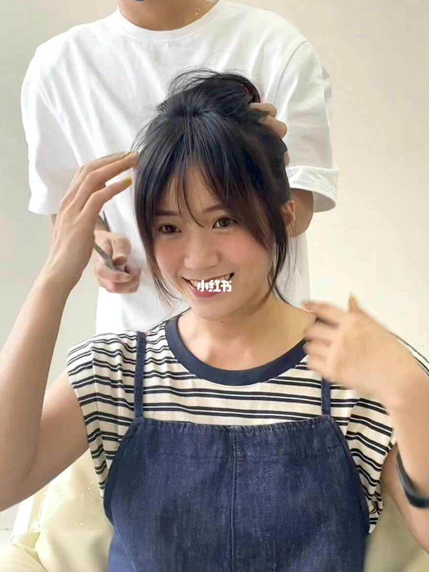 法式刘海优雅浪漫扎头发也太好看了吧