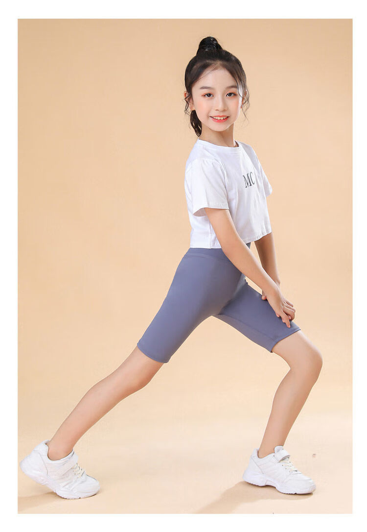 3-14岁小女孩夏天穿的五分裤子儿童打底裤网红同款大童夏季短裤女潮