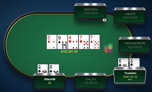 115, 2013年8月23日,对手paul "malacesia" phua, $400/$800无限德州