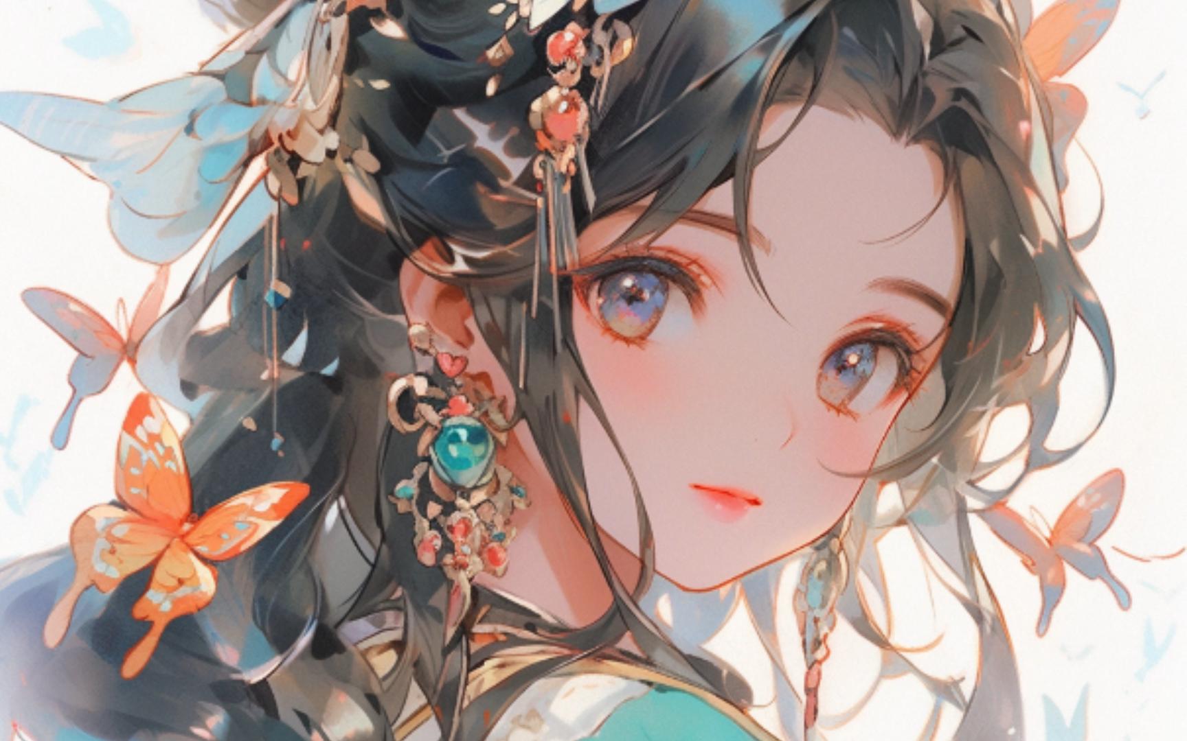 可爱的古风女生头像