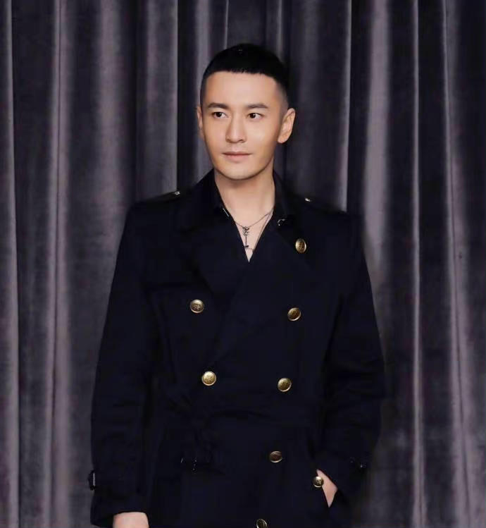 黄晓明经典短发发型,黄晓明真实头发