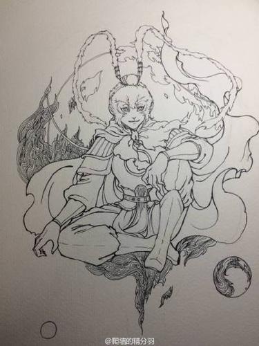 孙悟空被救出来的样子简笔画