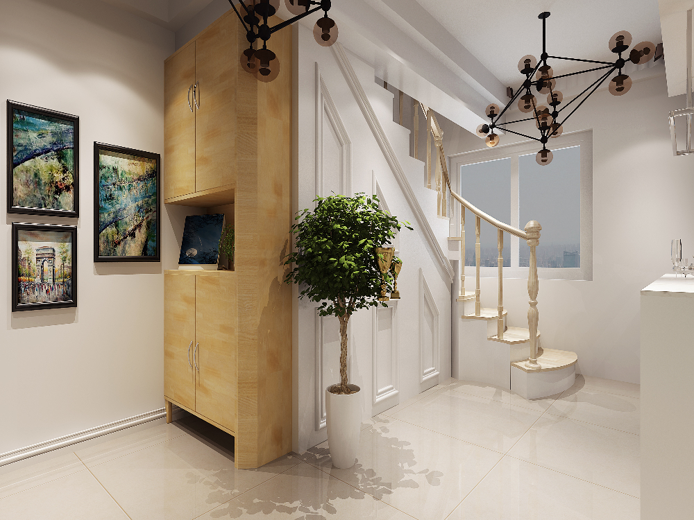 一楼楼梯间效果图.