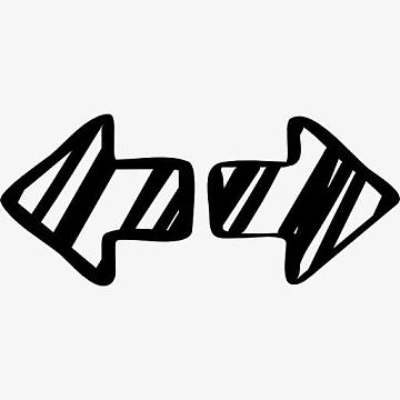 画箭头指向左,右两图标