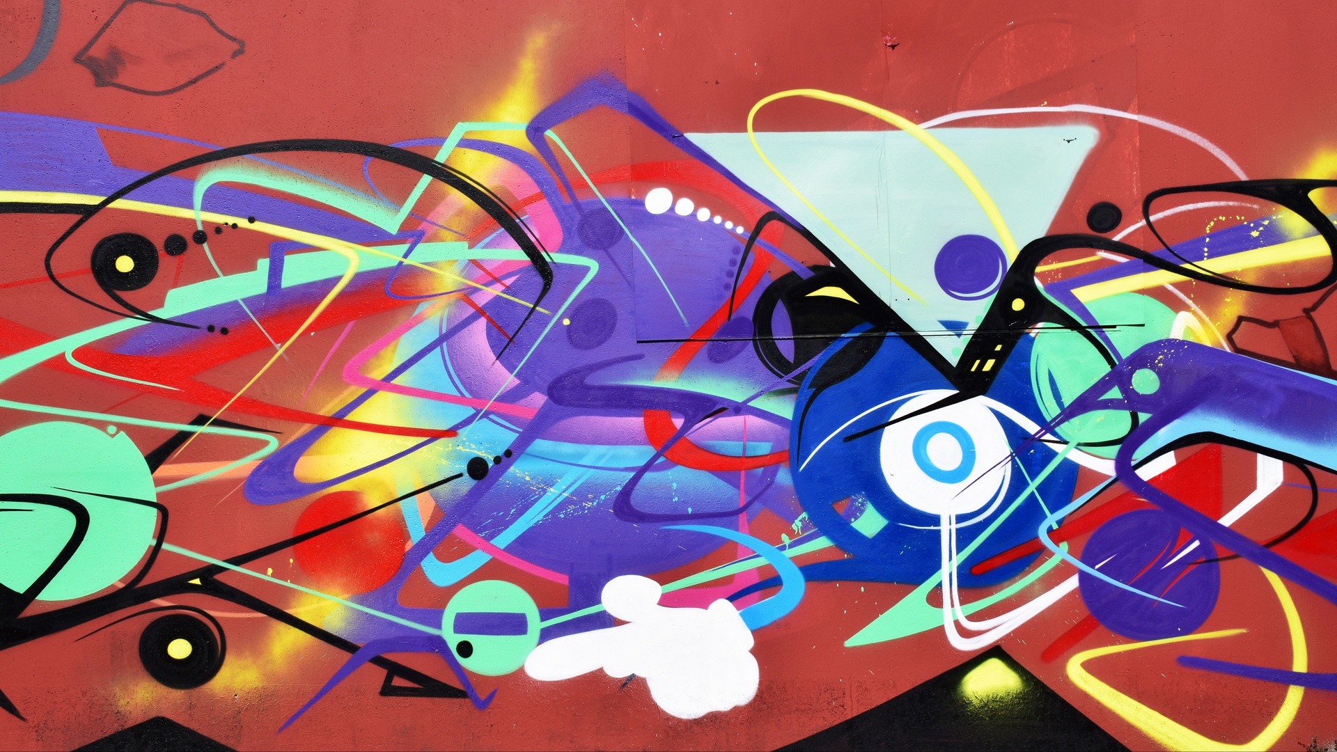 创意个性涂鸦1080p电脑壁纸图片高清大图预览1920x1080_设计创意下载