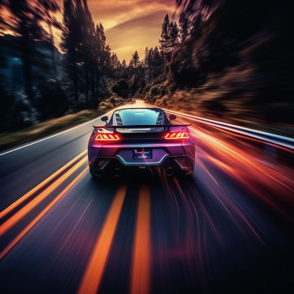 94157215 山道超跑系列头像 这个系列的头像以在山道中疾驰的