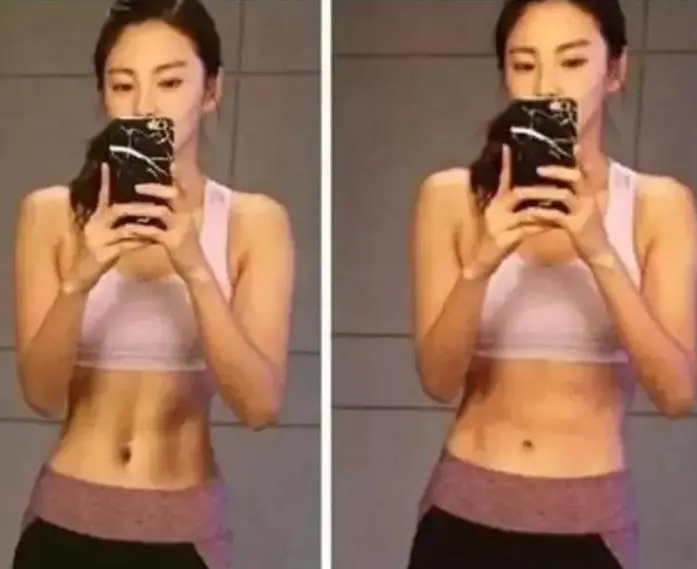 原创34岁张雨绮健身照曝光腹部肌肉发达网友这才是真女神